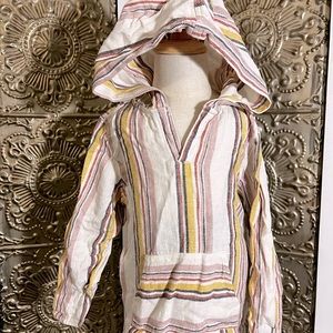 Linen blend Baja pullover, size 4